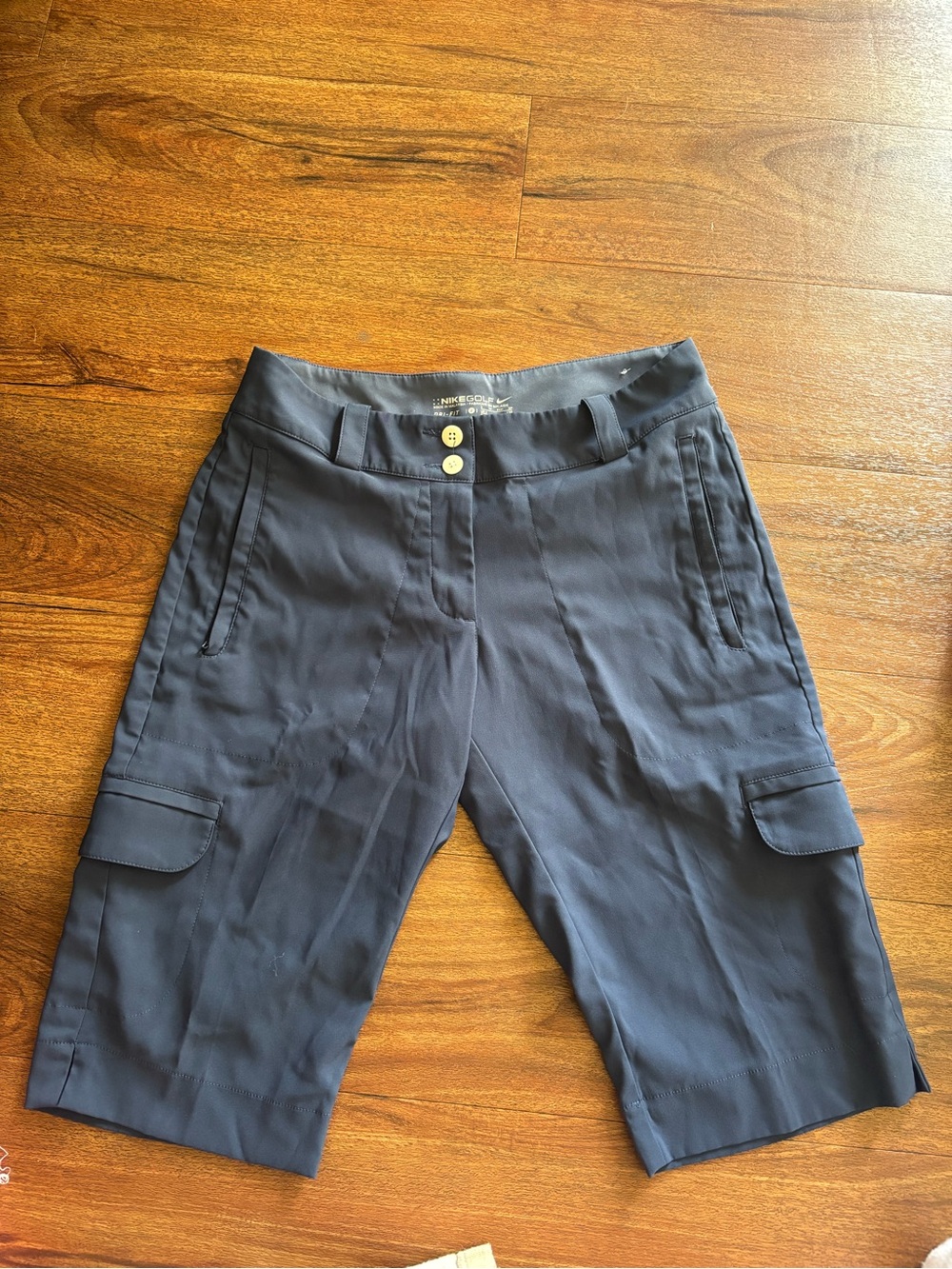 Nike Women's Golf Dark Blue Athletic Cargo Bermuda Shorts